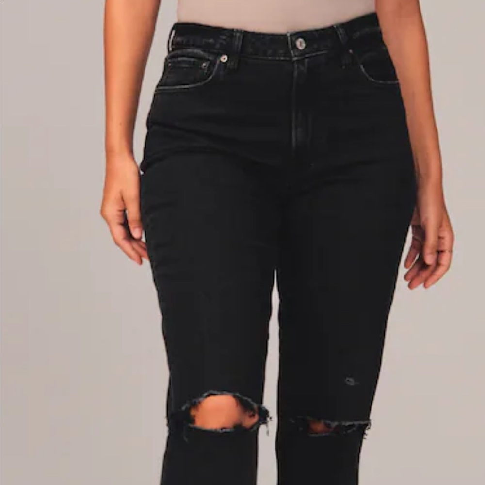 Abercrombie High Rise Black Jeans
